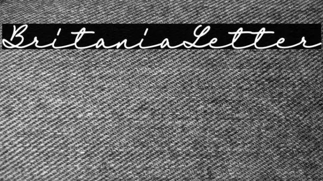 BritaniaLetter Font examples