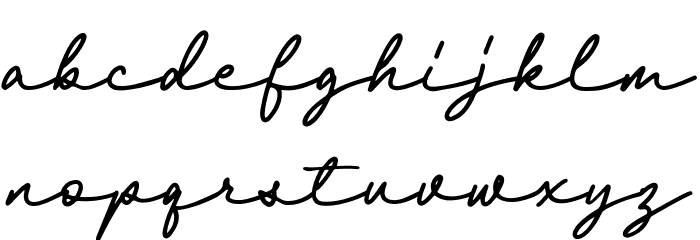 BritaniaLetter Font LOWERCASE