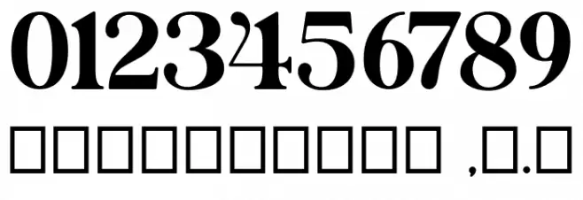 Britania_Ligatura Font OTHER CHARS