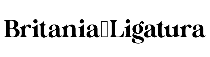 Britania_Ligatura  Frei Schriftart Herunterladen