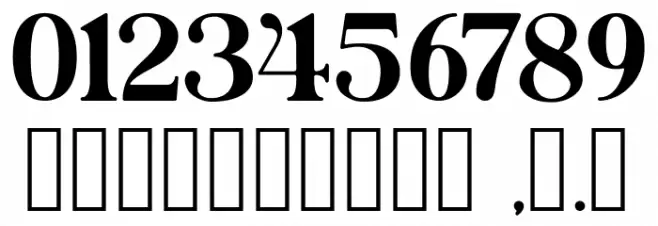 Britania_Ligatura Font OTHER CHARS