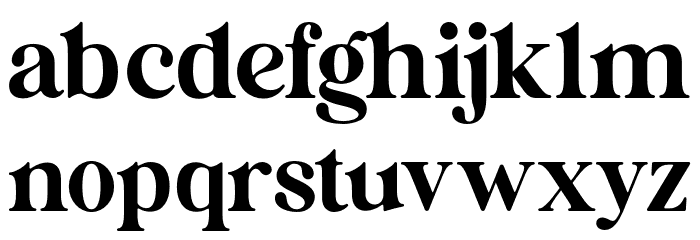 Britania_Ligatura Font LOWERCASE