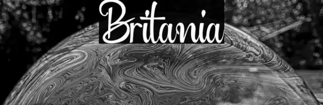 Britania Font examples