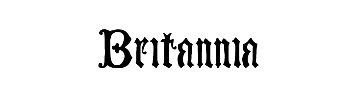 Britannia  Frei Schriftart Herunterladen