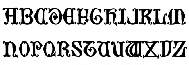 Britannia Schriftart Groß