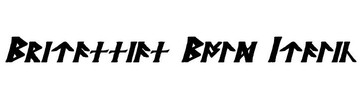 Britannian Bold Italic  font caratteri gratis