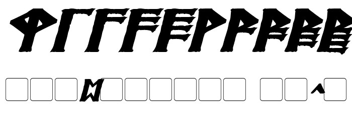 Britannian Bold Italic Font OTHER CHARS