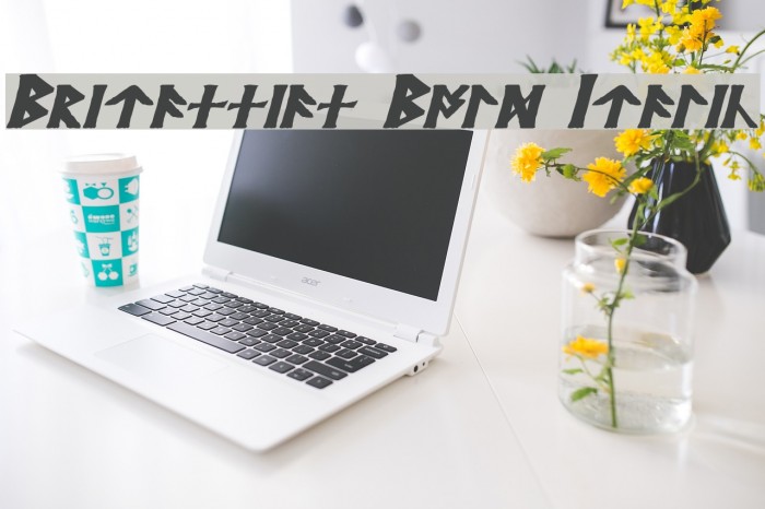 Britannian Bold Italic Font examples
