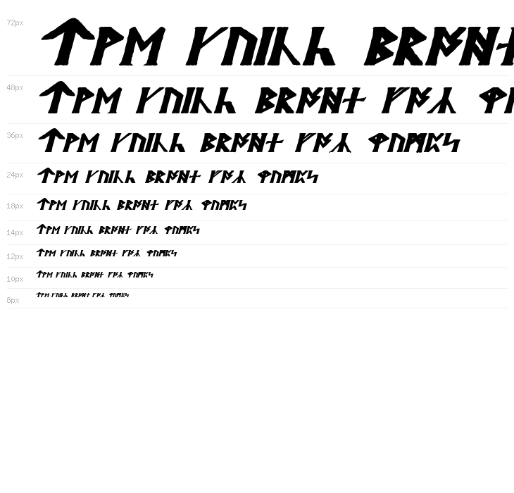 Britannian Bold Italic Waterfall