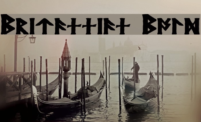 Britannian Bold Font examples
