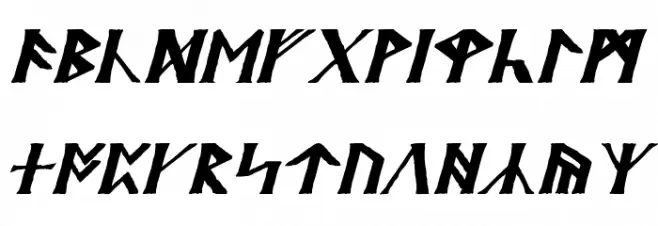 Britannian Italic Schriftart Groß
