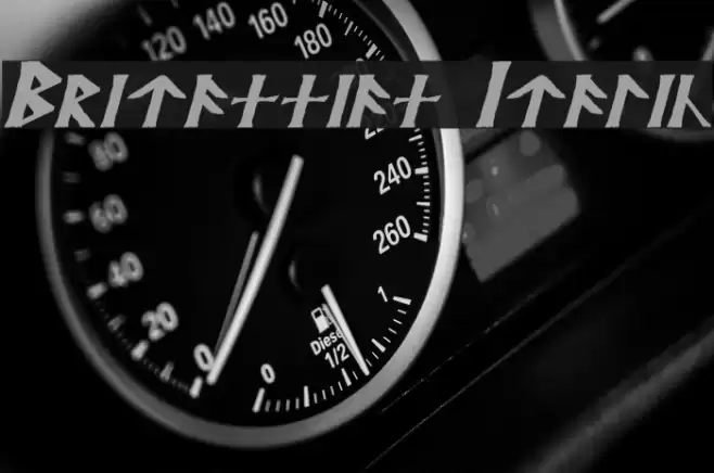 Britannian Italic Font examples