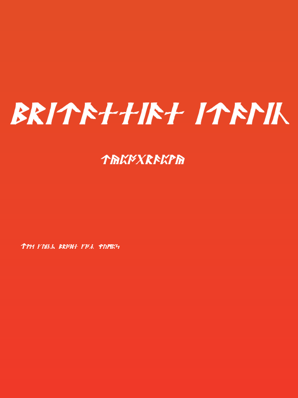 Britannian Italic Poster