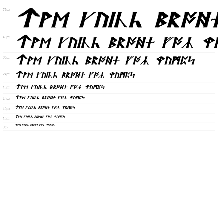 Britannian Italic Waterfall