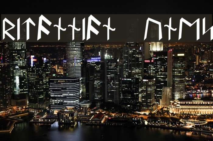 Britannian Runes Font examples