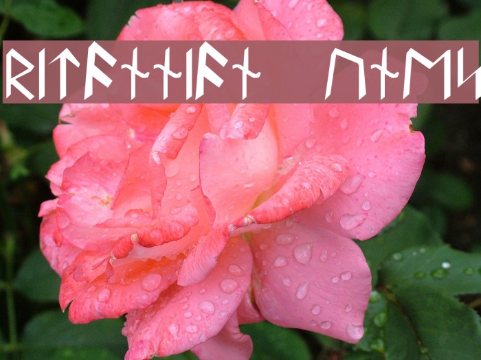 Britannian Runes Font examples