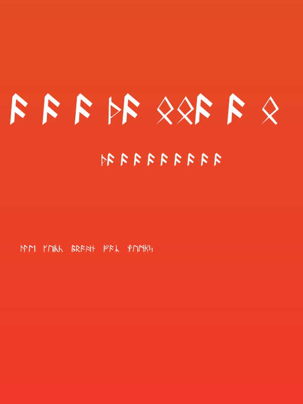 Britannian Runes Poster