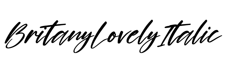 Britany Lovely Italic  font caratteri gratis
