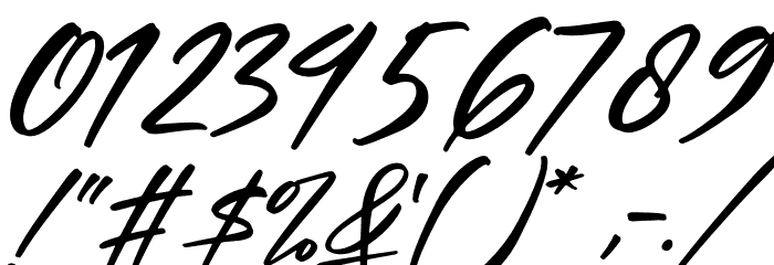 Britany Lovely Italic Font OTHER CHARS