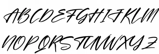 Britany Lovely Italic Schriftart Groß