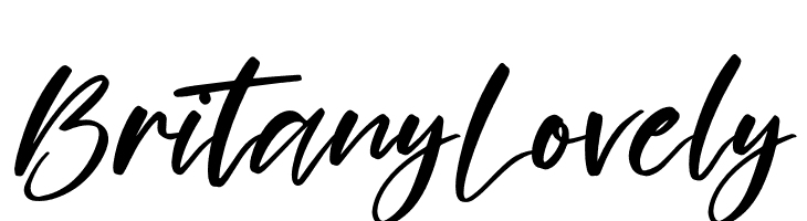 Britany Lovely  Frei Schriftart Herunterladen