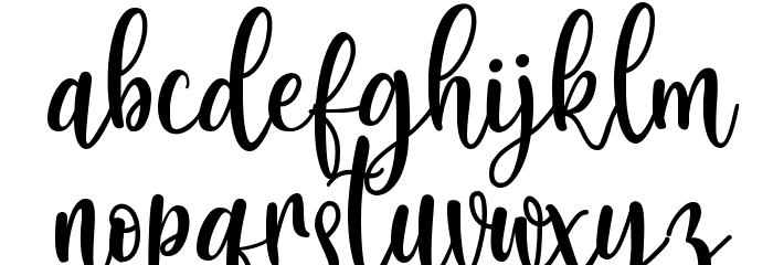 Britany Queens Font LOWERCASE