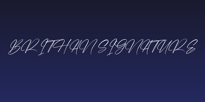 Brithan Signature Social Header