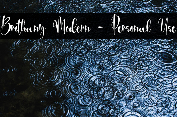 Brithany Modern - Personal Use Example 2