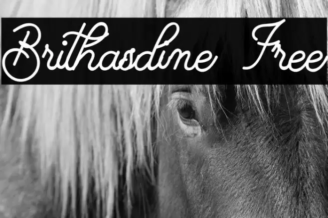 Brithasdine Free Font examples