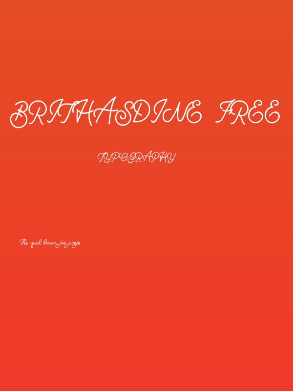 Brithasdine Free Poster