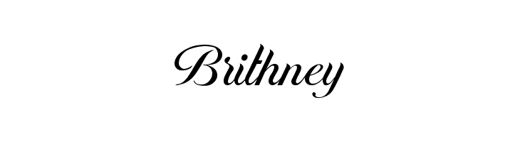 Brithney 字体
