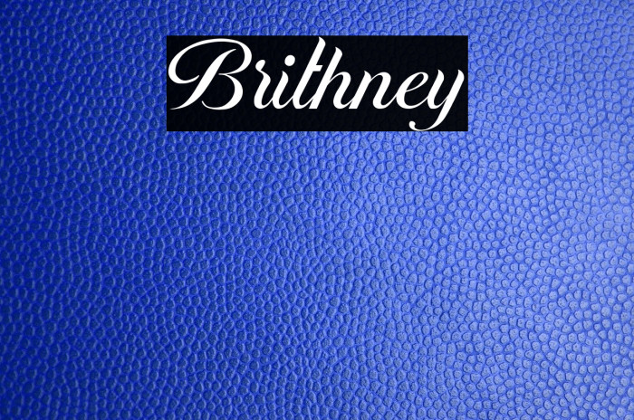 Brithney Font examples