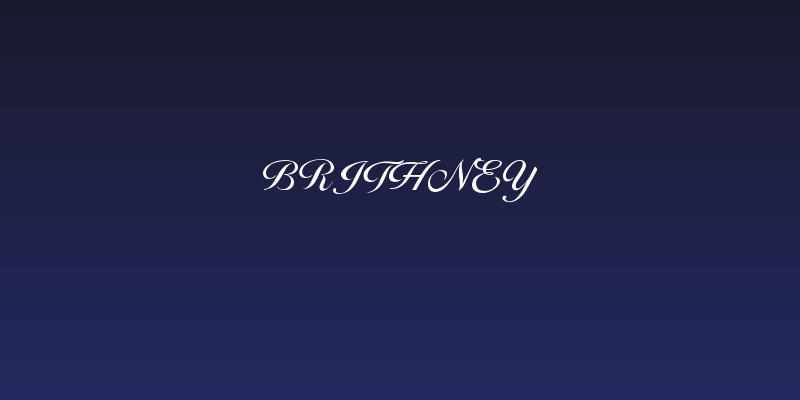 Brithney Social Header