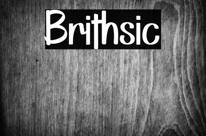 Brithsic Font examples