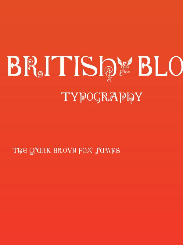 British-Block-Flourish--10th-c- Poster