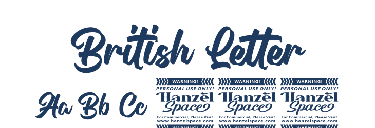 British Letter Font Preview