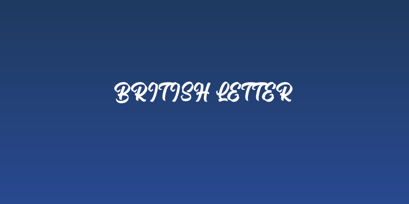 British Letter Social Header
