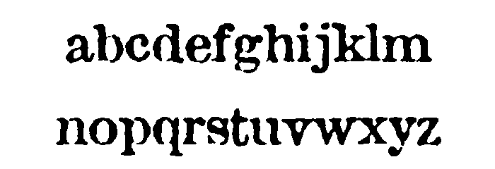 British Museum 1490 フォント 小文字