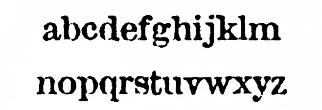 British Museum 1490 Font LOWERCASE