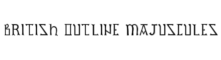British Outline Majuscules  Fuentes Gratis Descargar