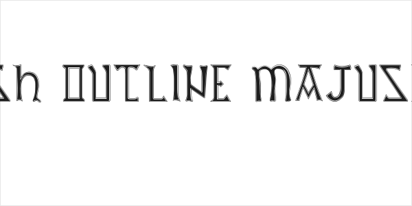British Outline Majuscules Logo