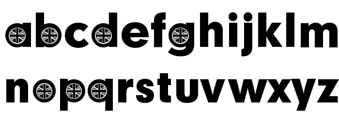 British Participants Font LOWERCASE
