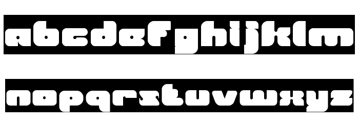 British Pop Music-Inverse Font LOWERCASE