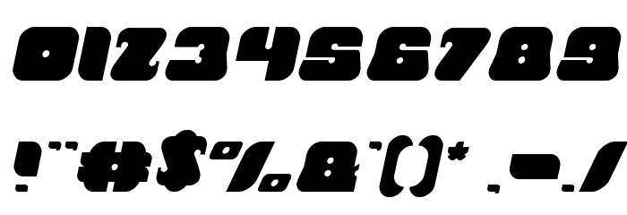 British Pop Music Italic Font OTHER CHARS
