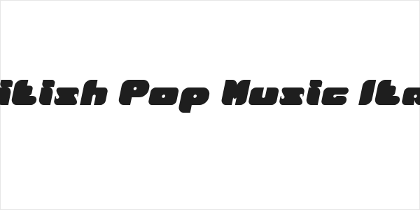 British Pop Music Italic Logo