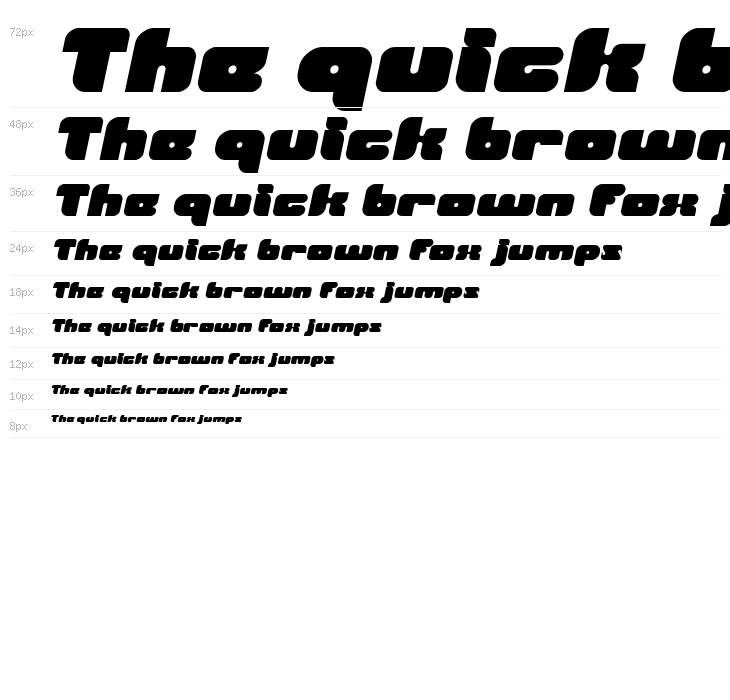 British Pop Music Italic Waterfall