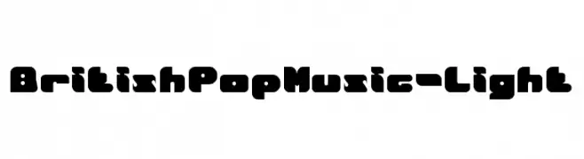 British Pop Music-Light  تنزيل الخطوط