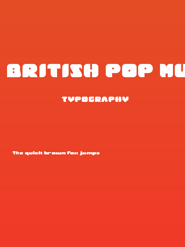 British Pop Music-Light Poster