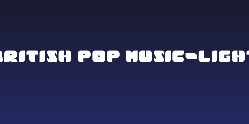 British Pop Music-Light Social Header