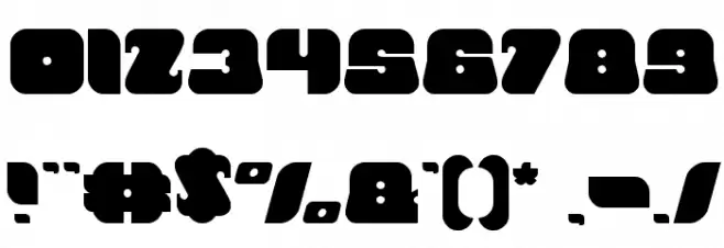 British Pop Music Font OTHER CHARS